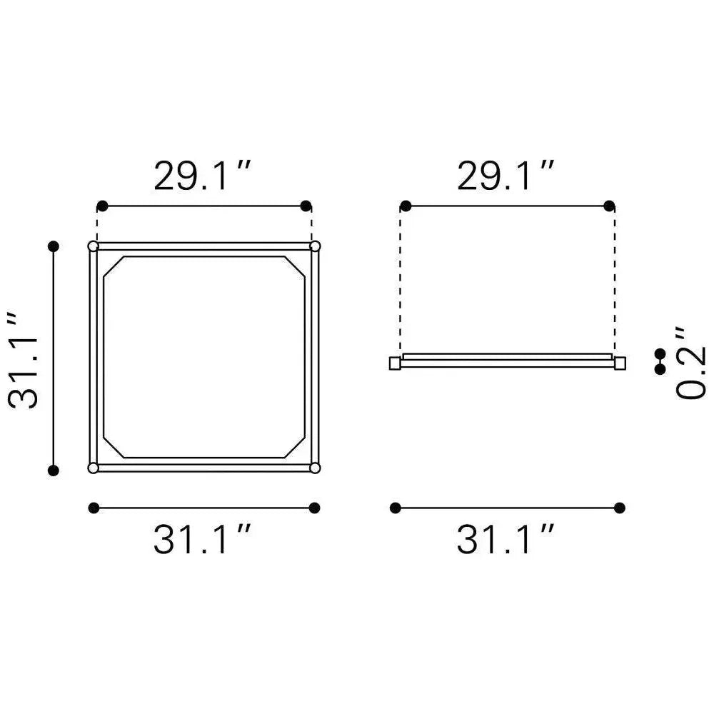 Zuo Light Gray Adjustable Shelf