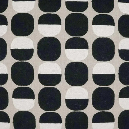 Zuri Onyx Circular Dots Black Large Throw Pillow Insert