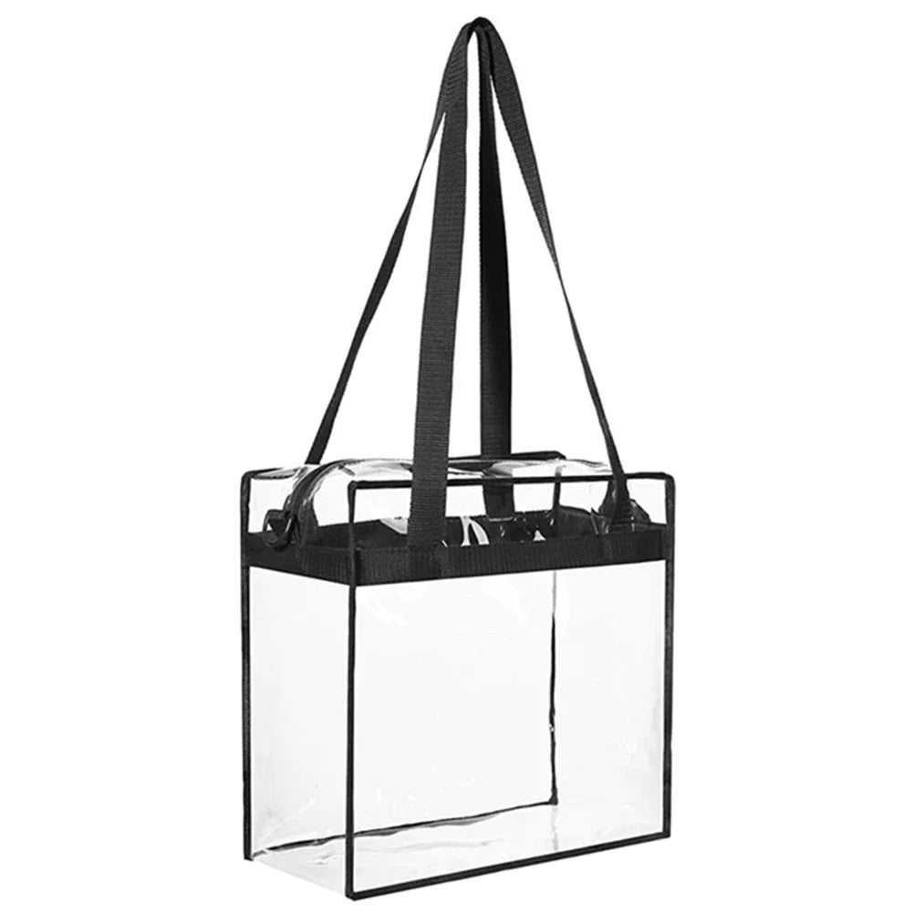 Clear Stadium Tote Bag – Transparent Shoulder Bag for Events