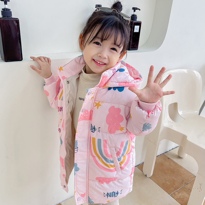 2023 New Children's Thick Down Cotton Coat