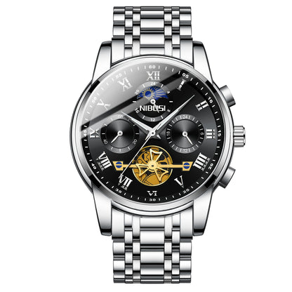 Casual Skeleton Mechanical Design Watch for Men