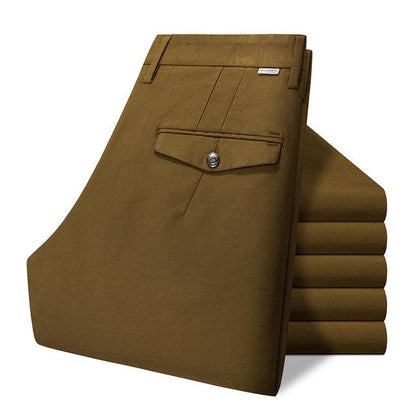 Solid Color Men's Casual Slim Fit Pants