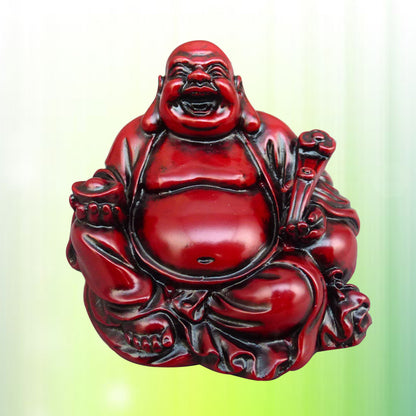 Resin Small Maitreya Buddha & Guanyin Statue Sculpture