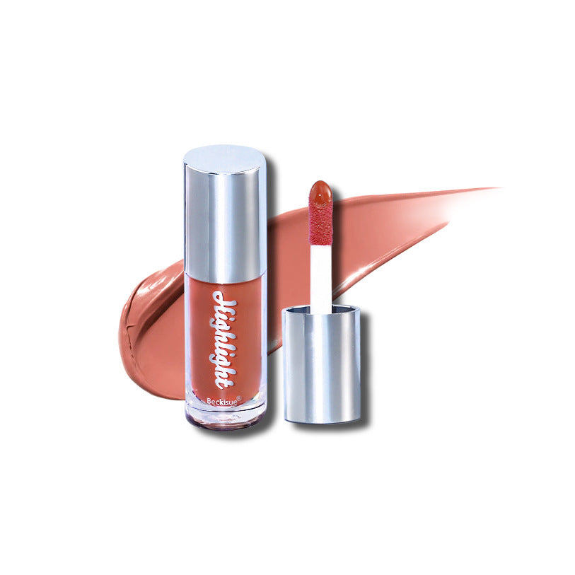 High Gloss Nude Lip Gloss with Thick Water Light Finish
