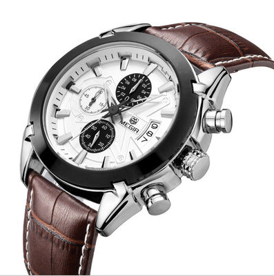 Men's Luminous Waterproof Sports Watch with Three Eyes