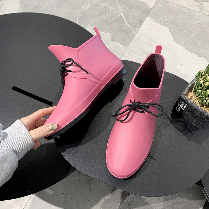 Waterproof Rubber Shoes for Women - Short Tube Design