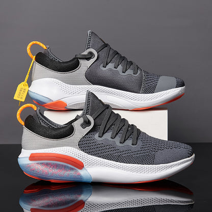 Men's Breathable Mesh Trainers - Trendy Lace Up Running Shoes