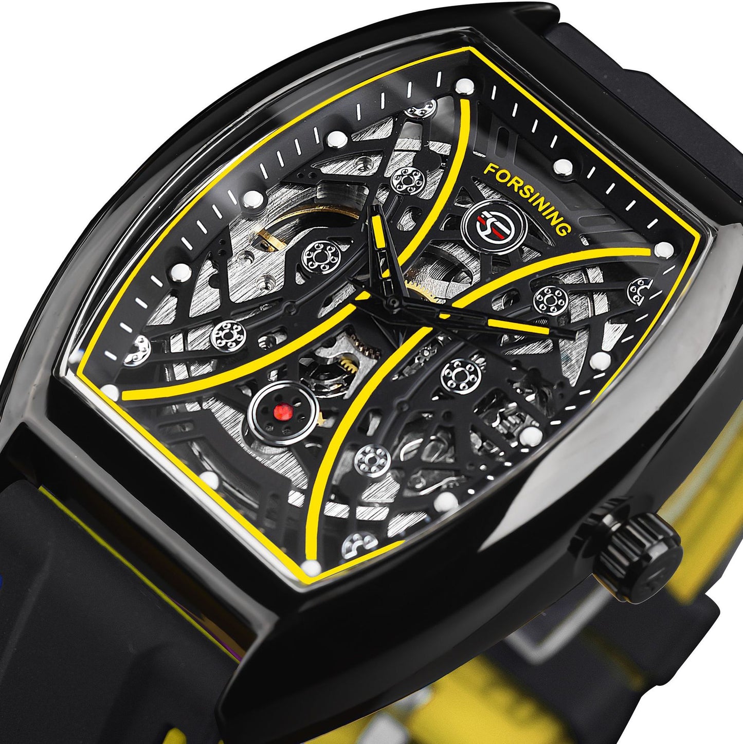 Men's Luminous Skeleton Face Automatic Mechanical Watch