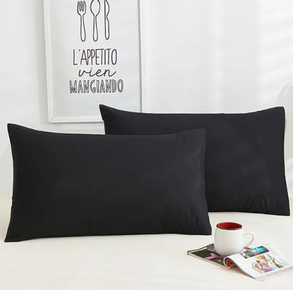 A Pair Of Pure Color Cotton Pillowcases