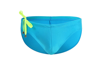 Men's Swim Trunks with Lace-up Design for Beach Sports