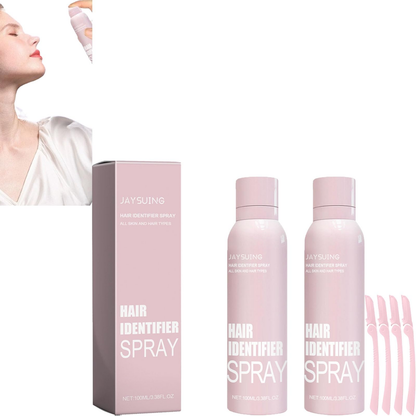 Hair Identifier Spray for Dermaplaning