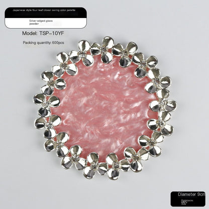 Round Resin Petal Decoration for Home and Café Decor