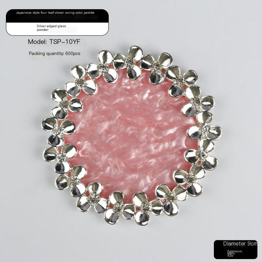 Round Resin Petal Decoration for Home and Café Decor