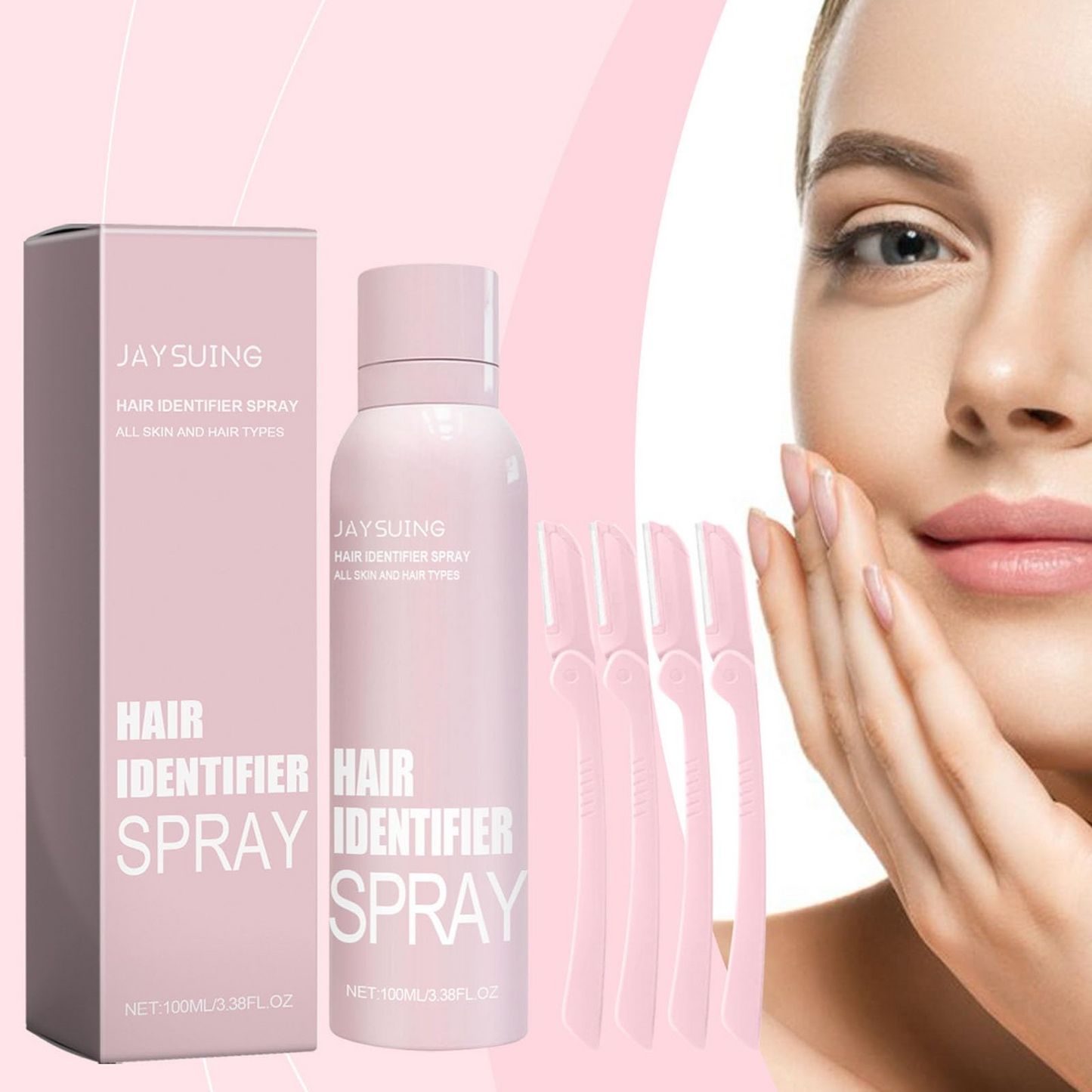 Hair Identifier Spray for Dermaplaning