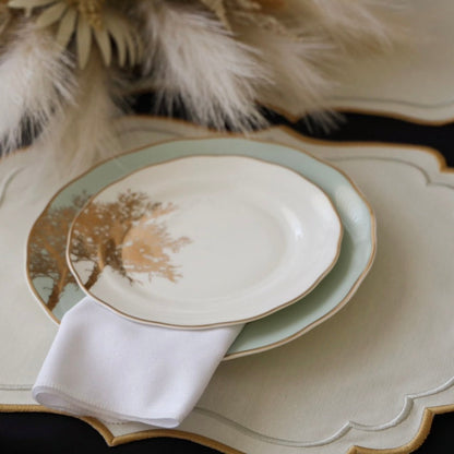 ARISTA IVORY RECTANGLE FABRIC PLACEMAT (Set Of 4)