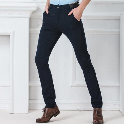 Men's Slim Fit Elastic Casual Business Pants (2018)