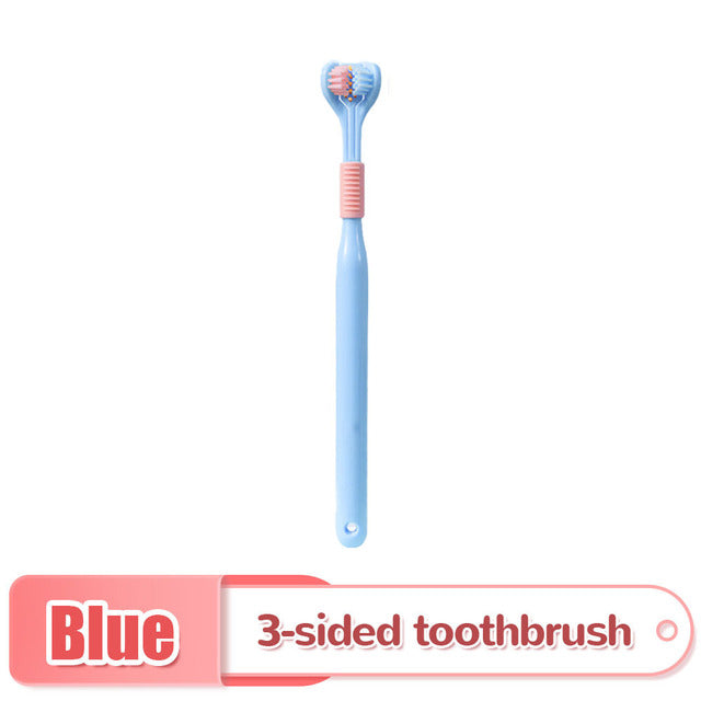 8pcs Soft Bristle Three-Sided Toothbrush Set for Oral Care
