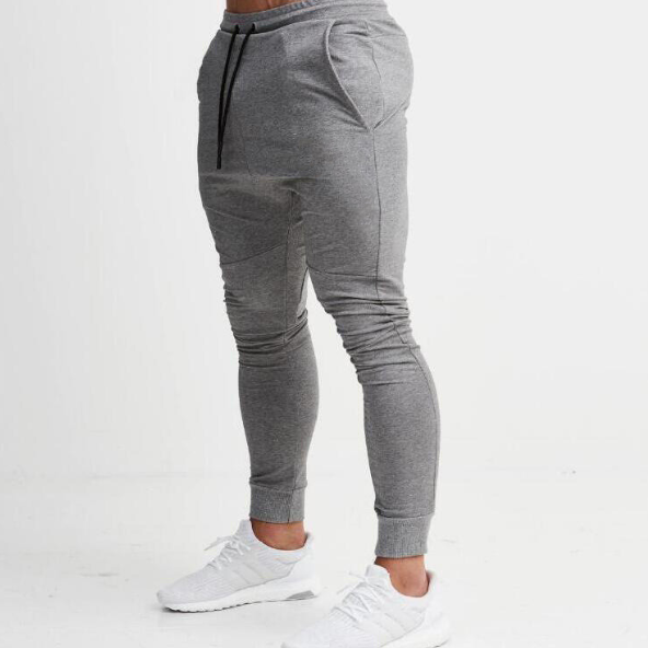 Men's Striped Sports Pants for Fitness and Running