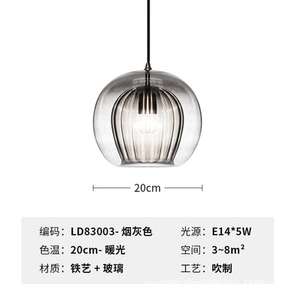 Modern Minimalist Glass Pendant Light for Home Use