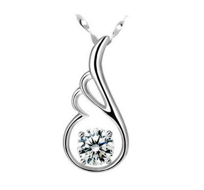 Angel Wing Diamond Necklace