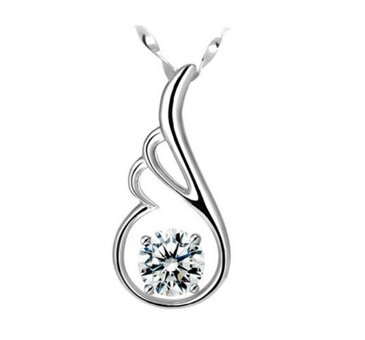 Angel Wing Diamond Necklace