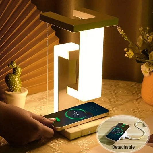 Wireless Charging Desk Lamp with Anti-Gravity Design