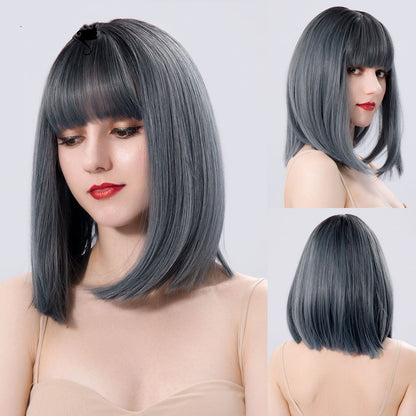 Fashionable Women's Mid-length Straight Wig