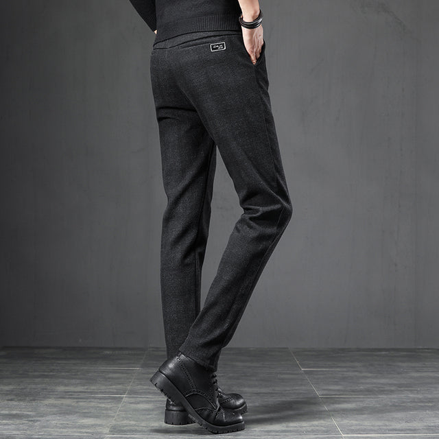 Slim Fit Stretch Casual Pants for Men in Trendy Style
