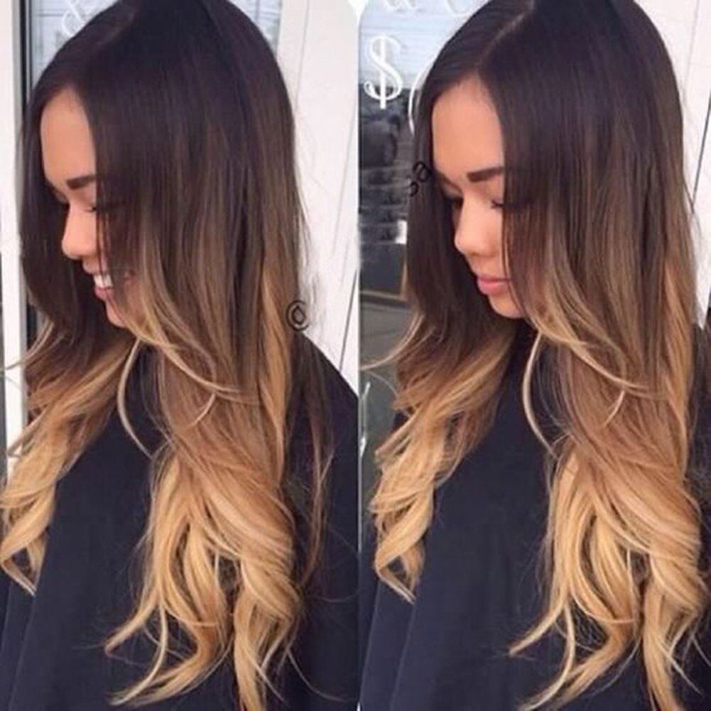 Wavy Gradient Color Synthetic Wig for Women