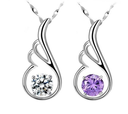 Angel Wing Diamond Necklace