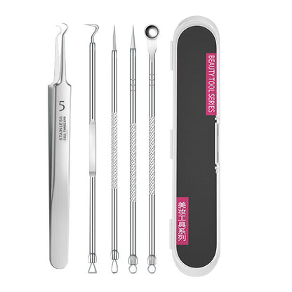 Stainless Steel Pimple Extractor Tool Set (3 Pieces)