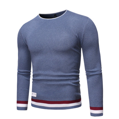 Men's Casual Round Neck Pullover Sweater