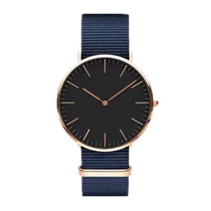 Men's Stylish Minimalist Quartz Watch with Canvas Band