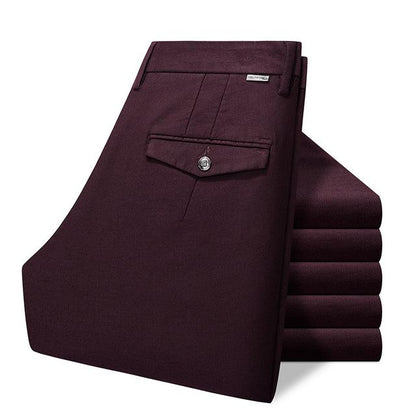 Solid Color Men's Casual Slim Fit Pants
