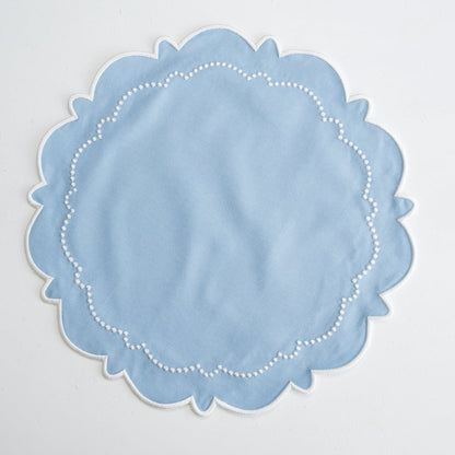 HARMONY BLUE ROUND FABRIC PLACEMAT (Set Of 4)