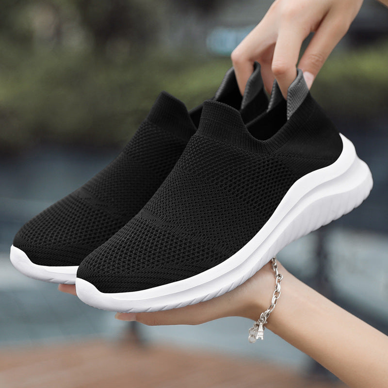 Women's Fashionable Flyknit Casual Sports Shoes