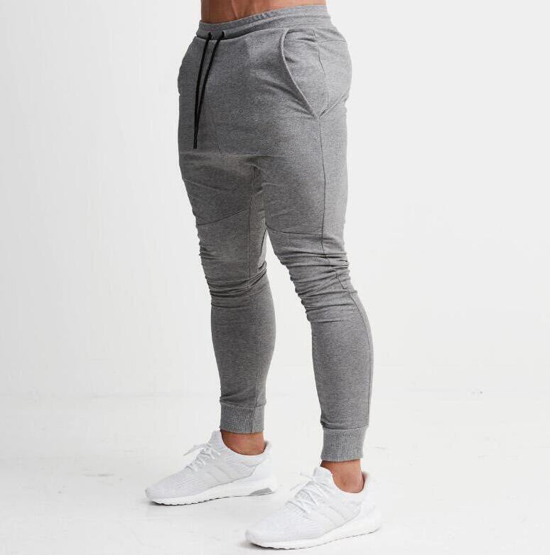 Men's Striped Sports Pants for Fitness and Running