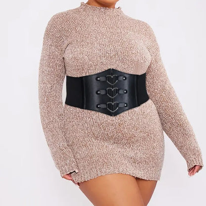 Plus Size Wide Waist Belt for Dresses and Suits