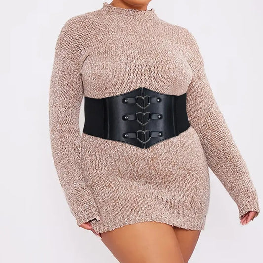 Plus Size Wide Waist Belt for Dresses and Suits