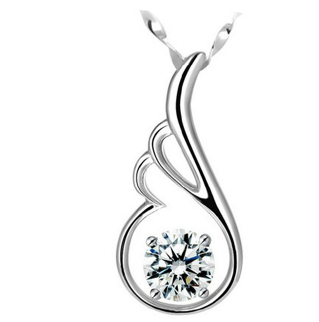 Angel Wing Diamond Necklace