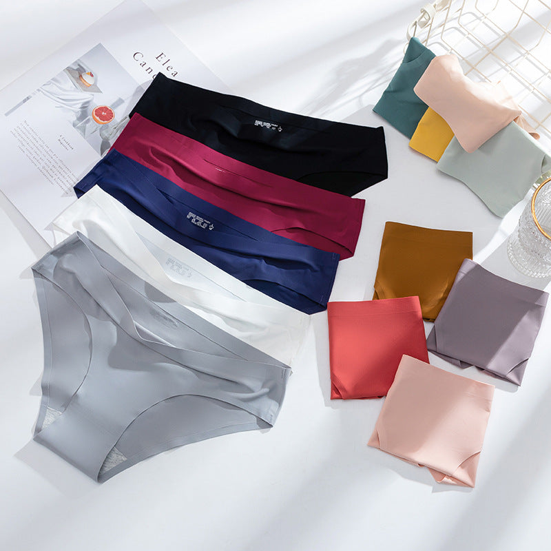 New Women's Ice Silk Seamless Breathable Underwear