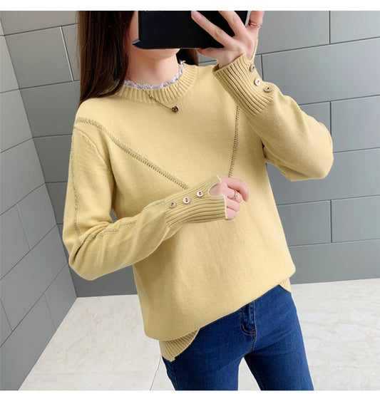 Women's Loose Knit Sweater for Fall/Winter Fashion