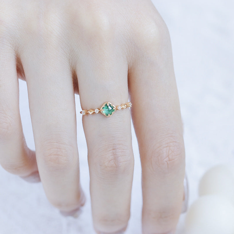 Dunli Jewelry Summer S925 Silver Gold-Plated Ring