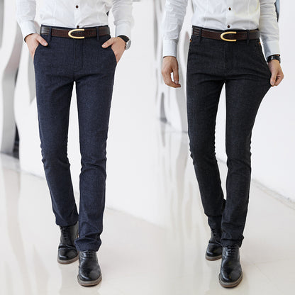 Slim Fit Stretch Casual Pants for Men in Trendy Style