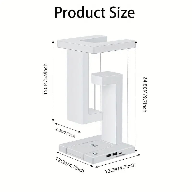 Wireless Charging Desk Lamp with Anti-Gravity Design