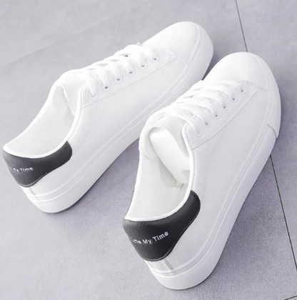Flat Shoes, Cat Shoes, White Sneakers