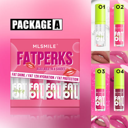 8-Color Lip Gloss Set with Shiny Finish