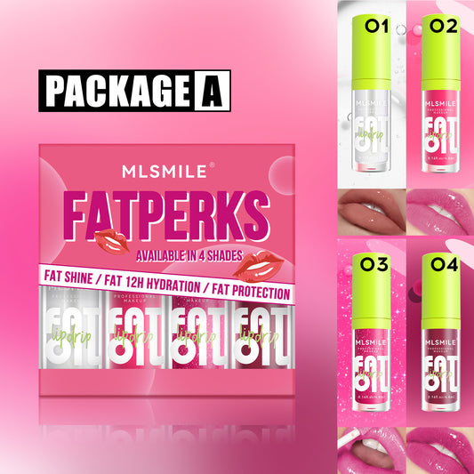 8-Color Lip Gloss Set with Shiny Finish
