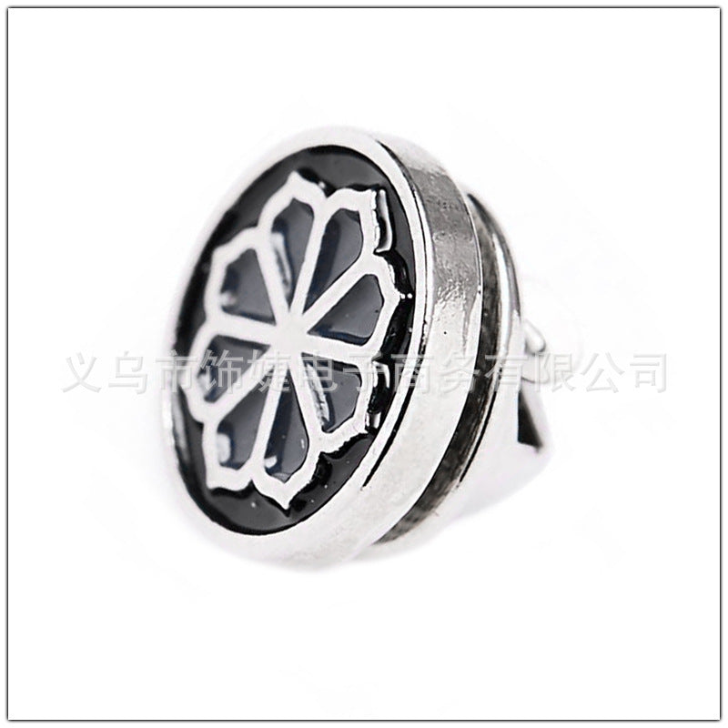 Mini Round Lotus Petal Brooch for Shirts and Suits