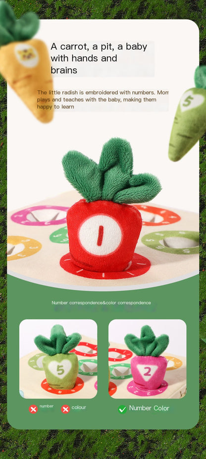 Plush Carrot Pulling Toy